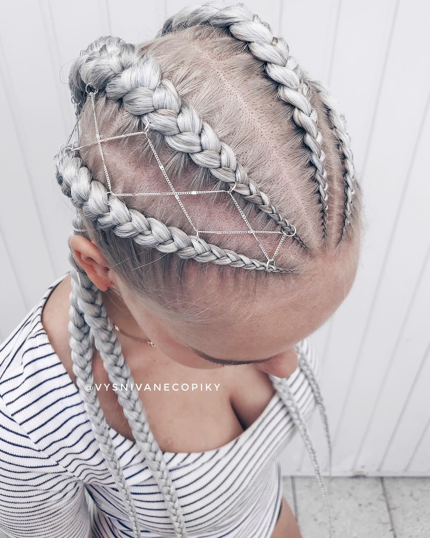 4 braidy silver